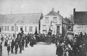 The house on the main square in Zundert in which Vincent van Gogh was born