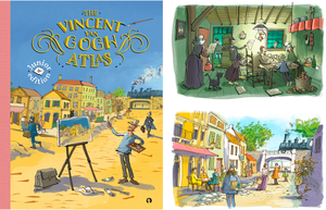 The Vincent van Gogh Atlas Junior Edition with two illustrations from the book